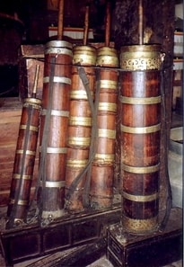 Wooden churns used to make butter tea - CC